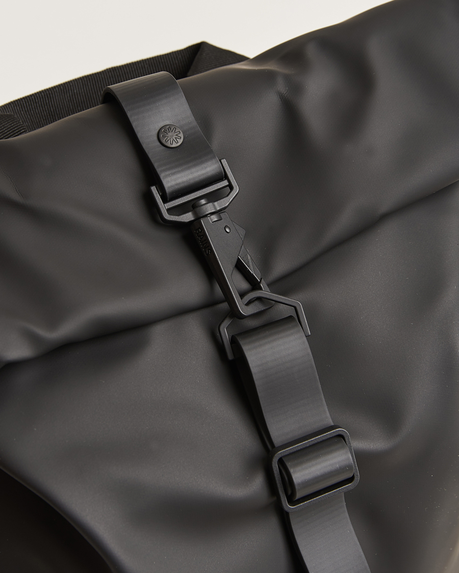 Herre | Vesker | RAINS | Rolltop Rucksack Black