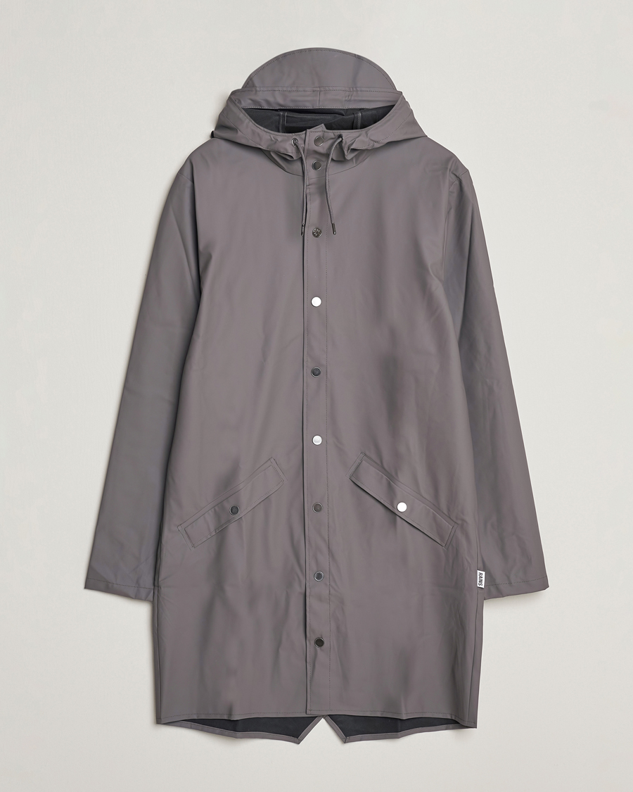 Herre | Jakker | RAINS | Long Jacket Grey