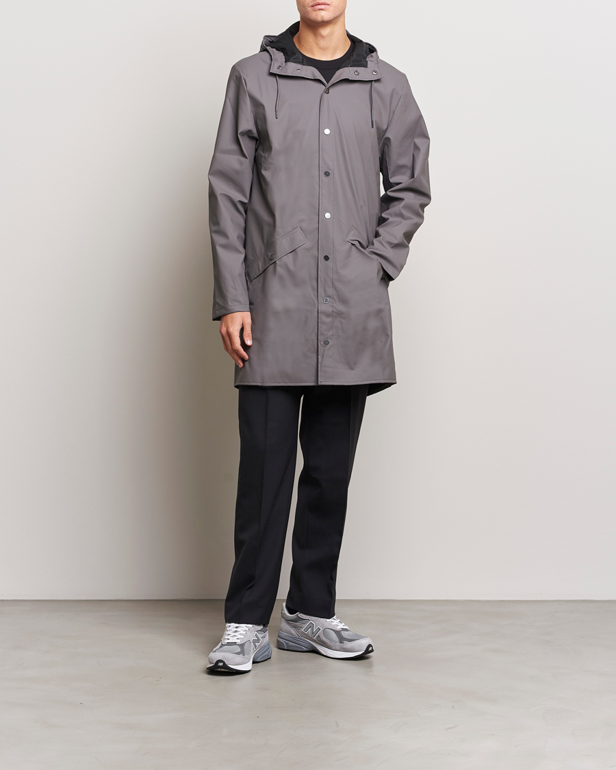Herre | Jakker | RAINS | Long Jacket Grey