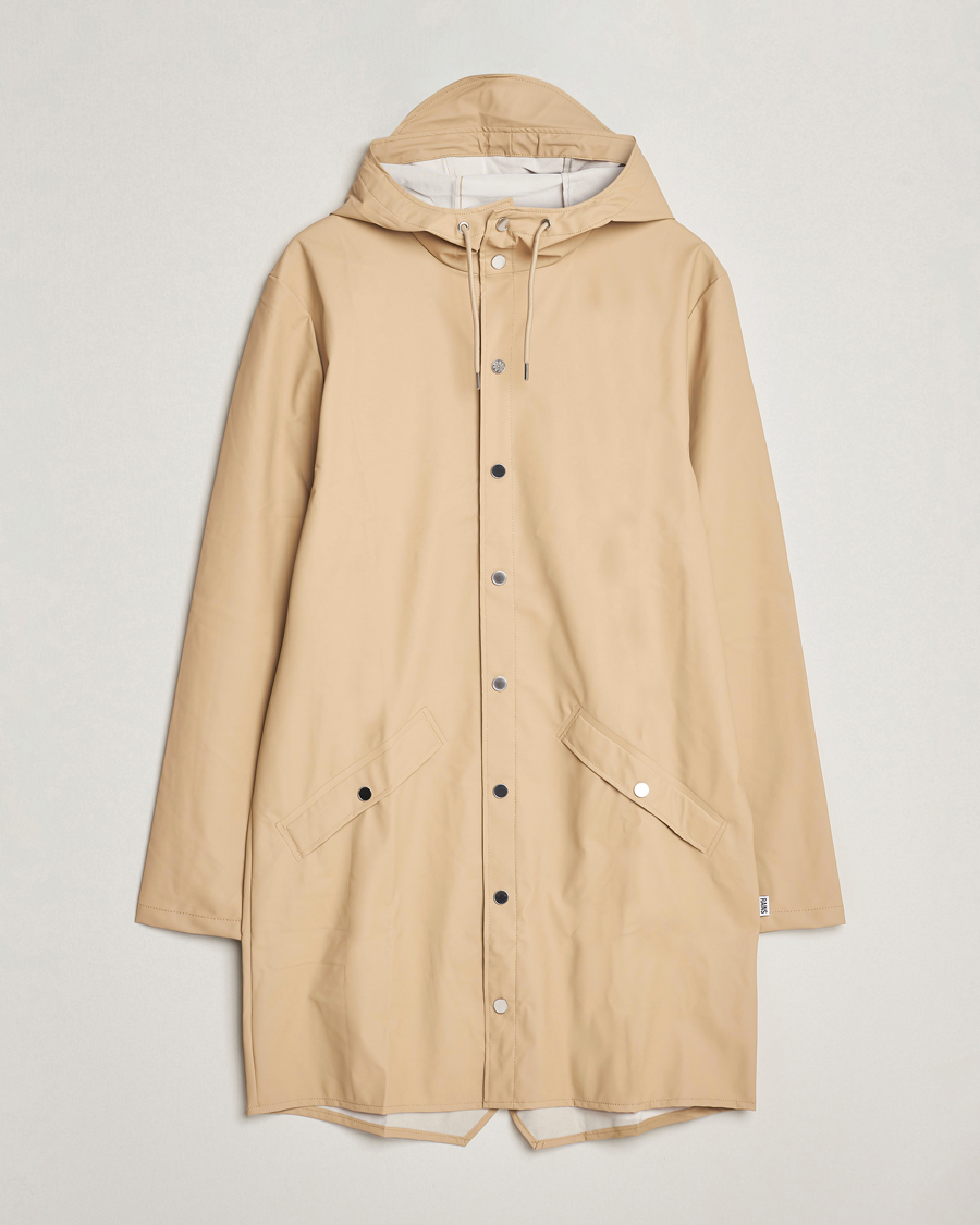 Herre | Jakker | RAINS | Long Jacket Sand