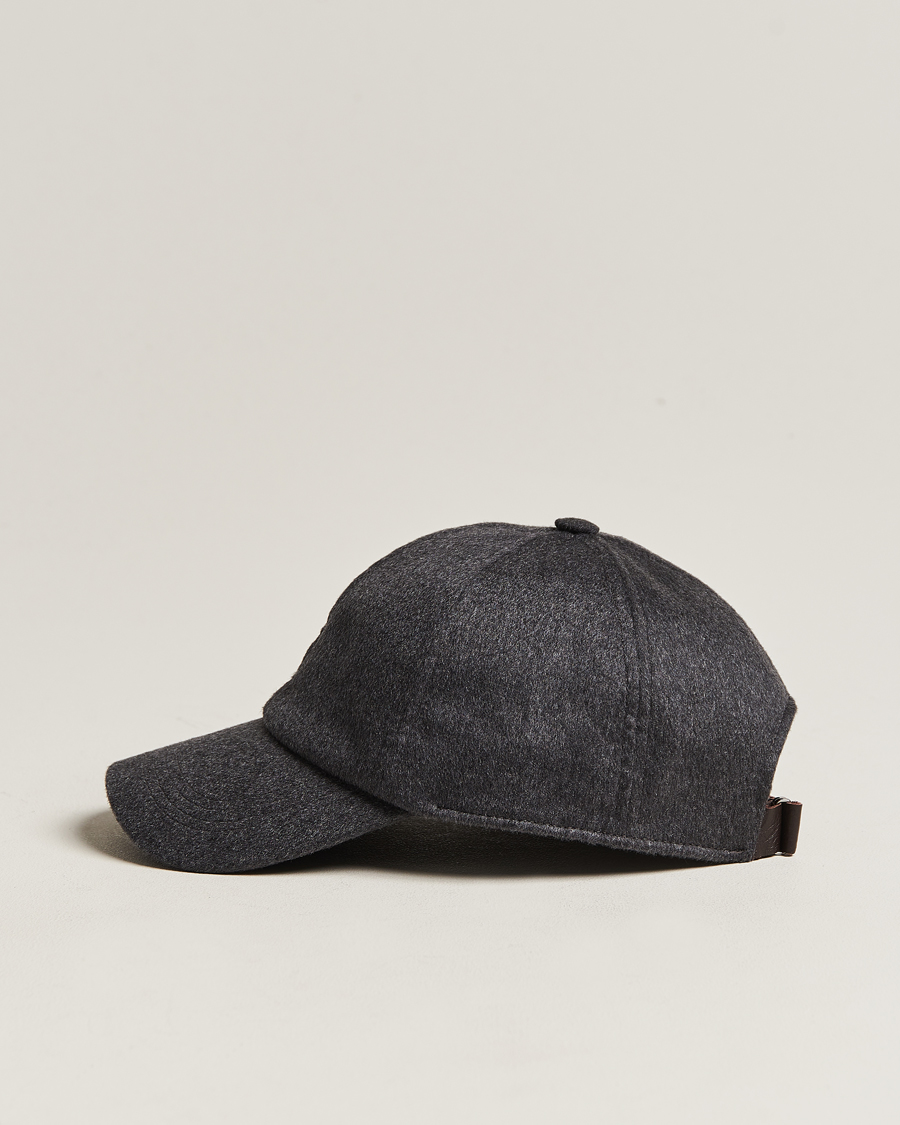 Herre | Hatter og capser | Varsity Headwear | Cashmere Baseball Cap Flint Grey