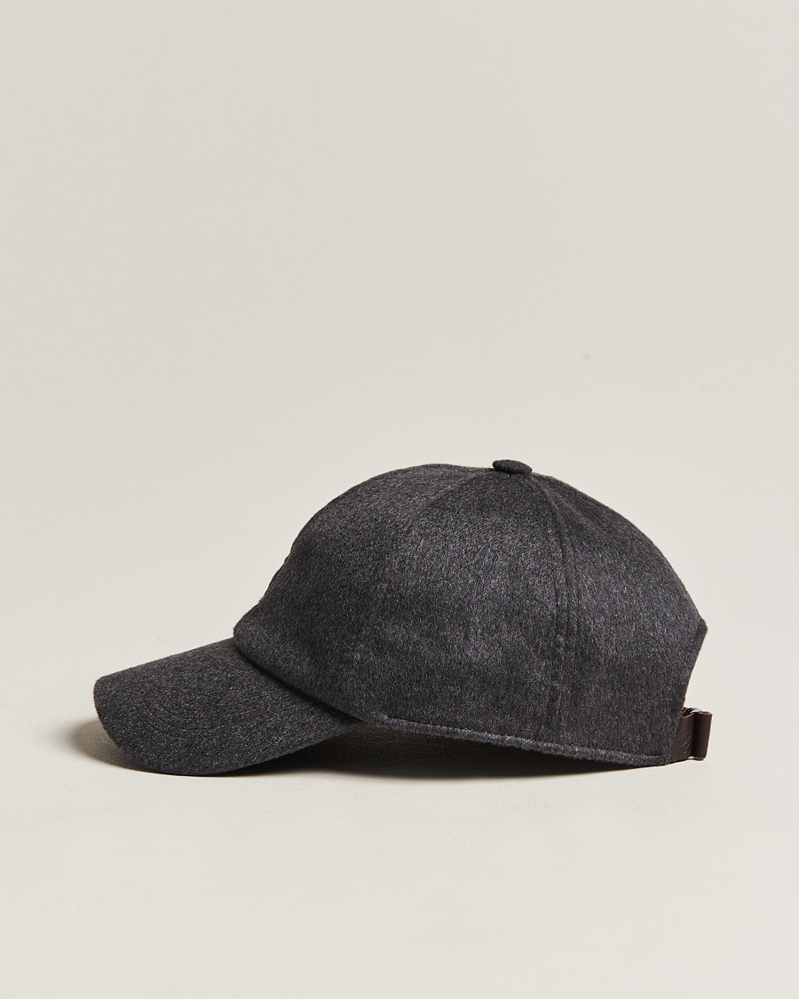 Herre | Varsity Headwear Cashmere Baseball Cap Flint Grey | Varsity Headwear | Cashmere Baseball Cap Flint Grey
