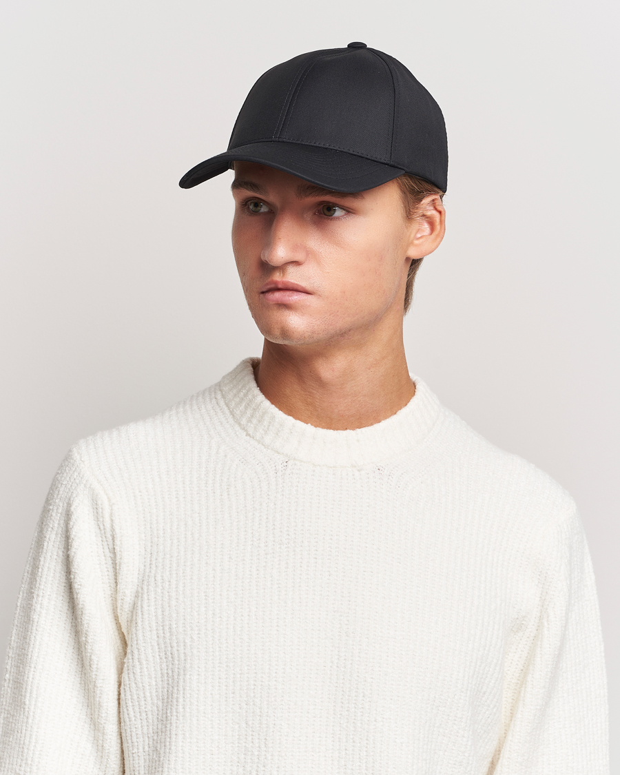Herre | Varsity Headwear | Varsity Headwear | Wool Tech Baseball Cap Black