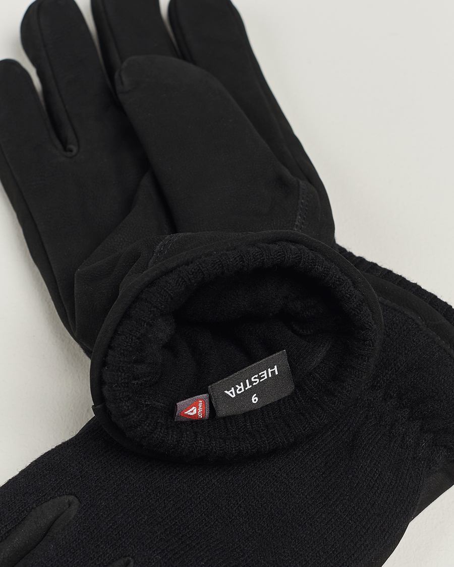 Herre | Assesoarer | Hestra | Noah Nubuck Wool Tricot Glove Black