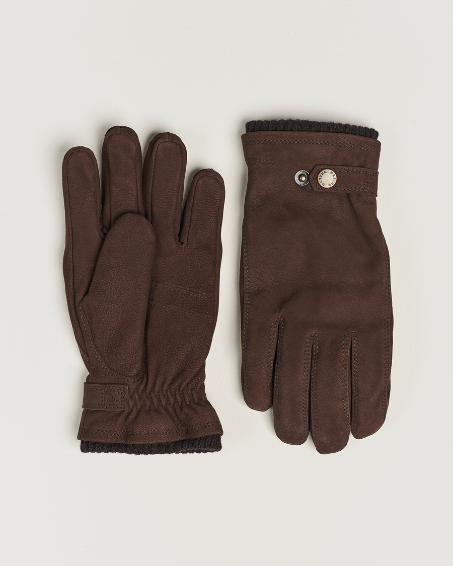 Herre | Hansker | Hestra | Bergvik Fleece Liner Buckle Nubuck Glove Espresso