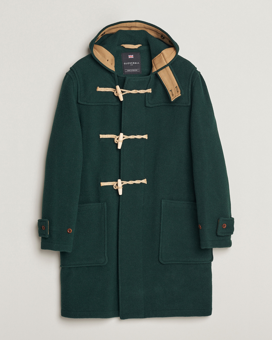 Herre | Jakker | Gloverall | 575 Monty Original Duffle Coat Pine Green