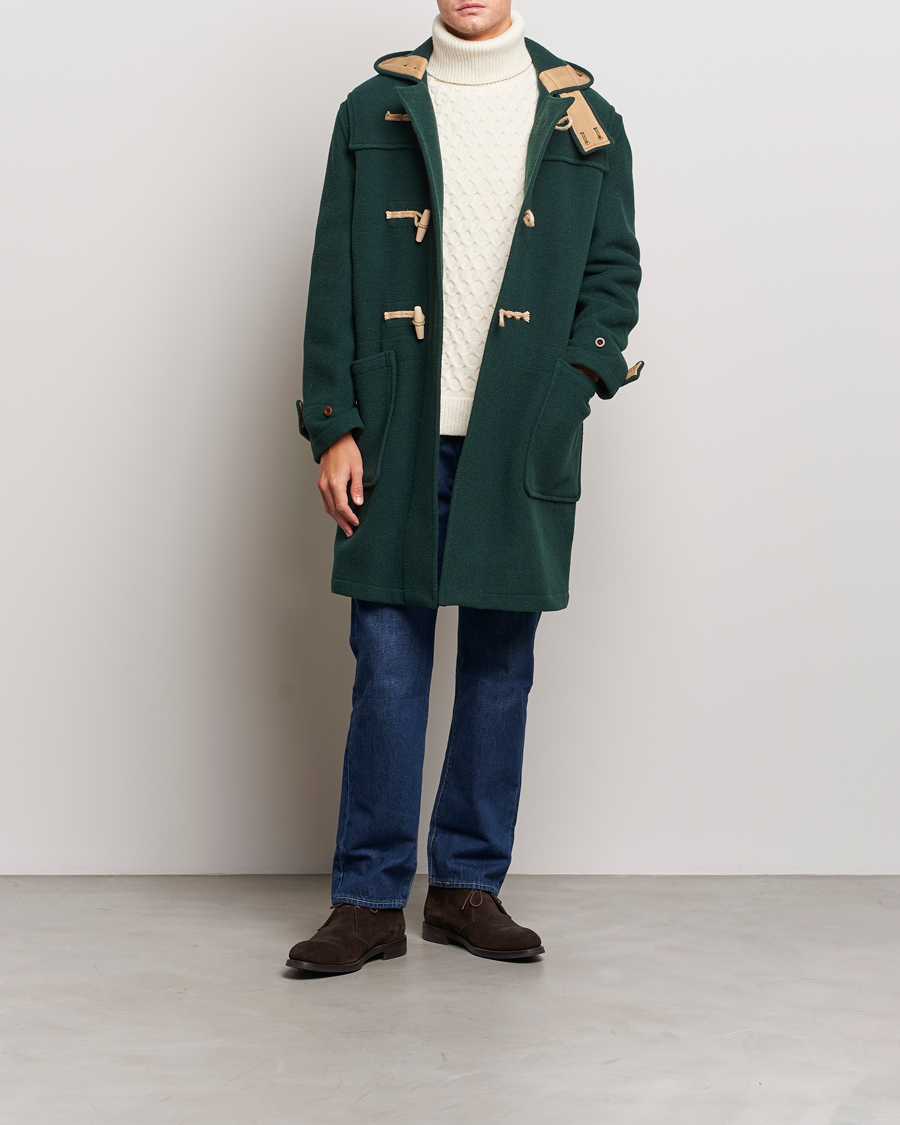 Herre | Jakker | Gloverall | 575 Monty Original Duffle Coat Pine Green