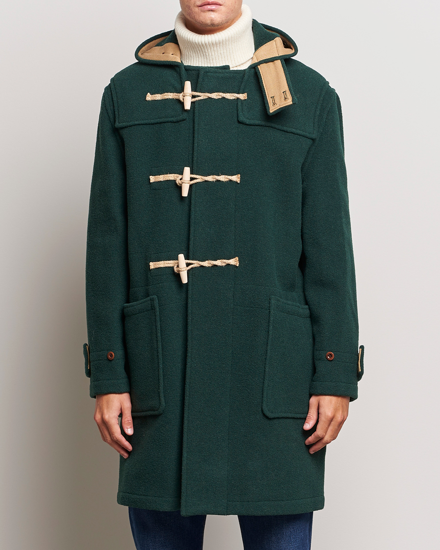 Herre | Jakker | Gloverall | 575 Monty Original Duffle Coat Pine Green