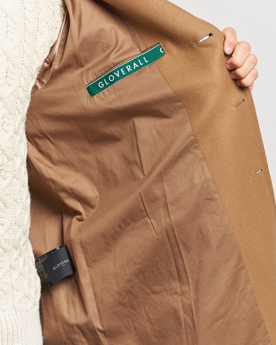 Herre | Jakker | Gloverall | Chesterfield Wool/Cashmere Raglan Coat Camel