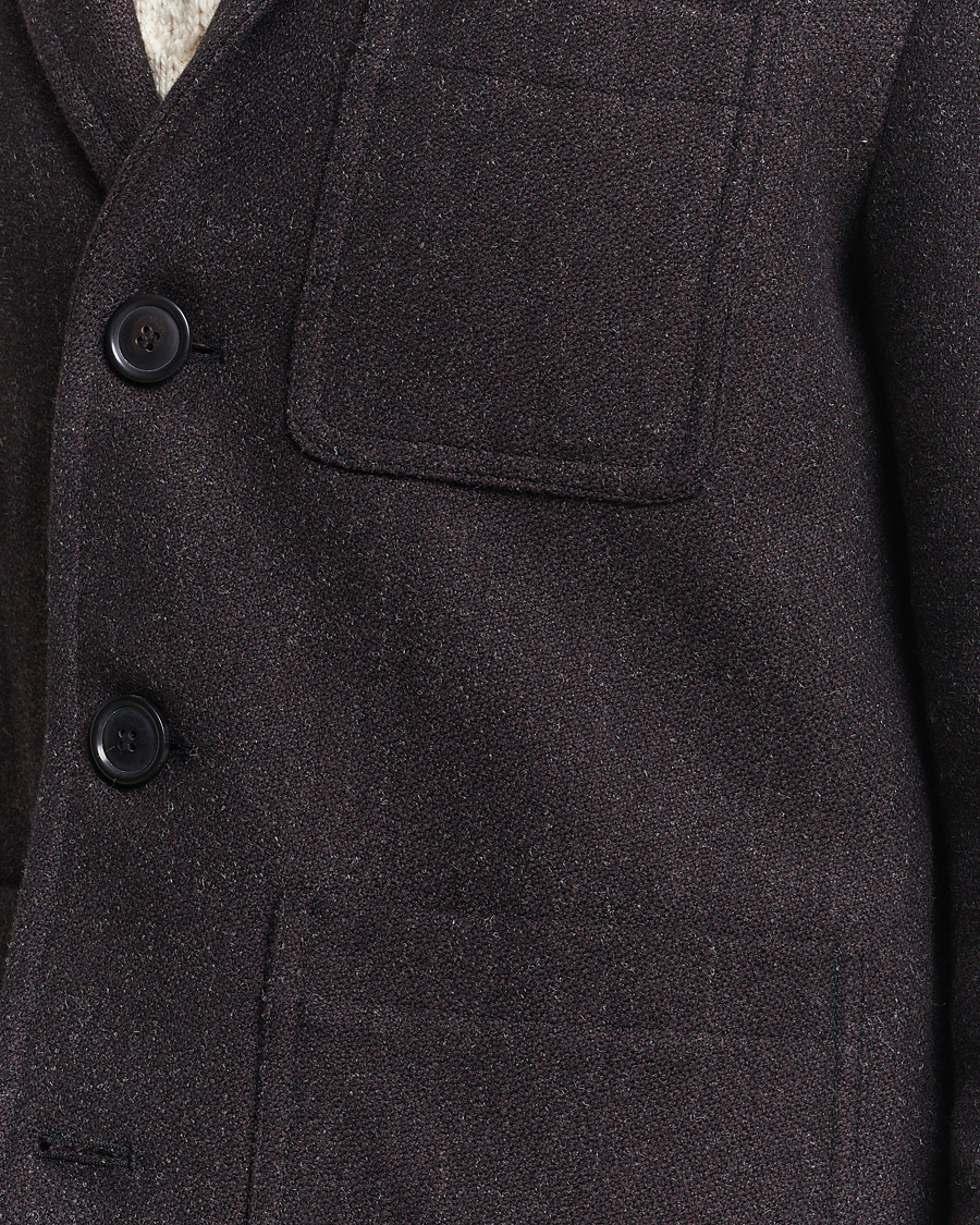 Herre | Jakker | Gloverall | Wool Worker Shirt Jacket Mulberry