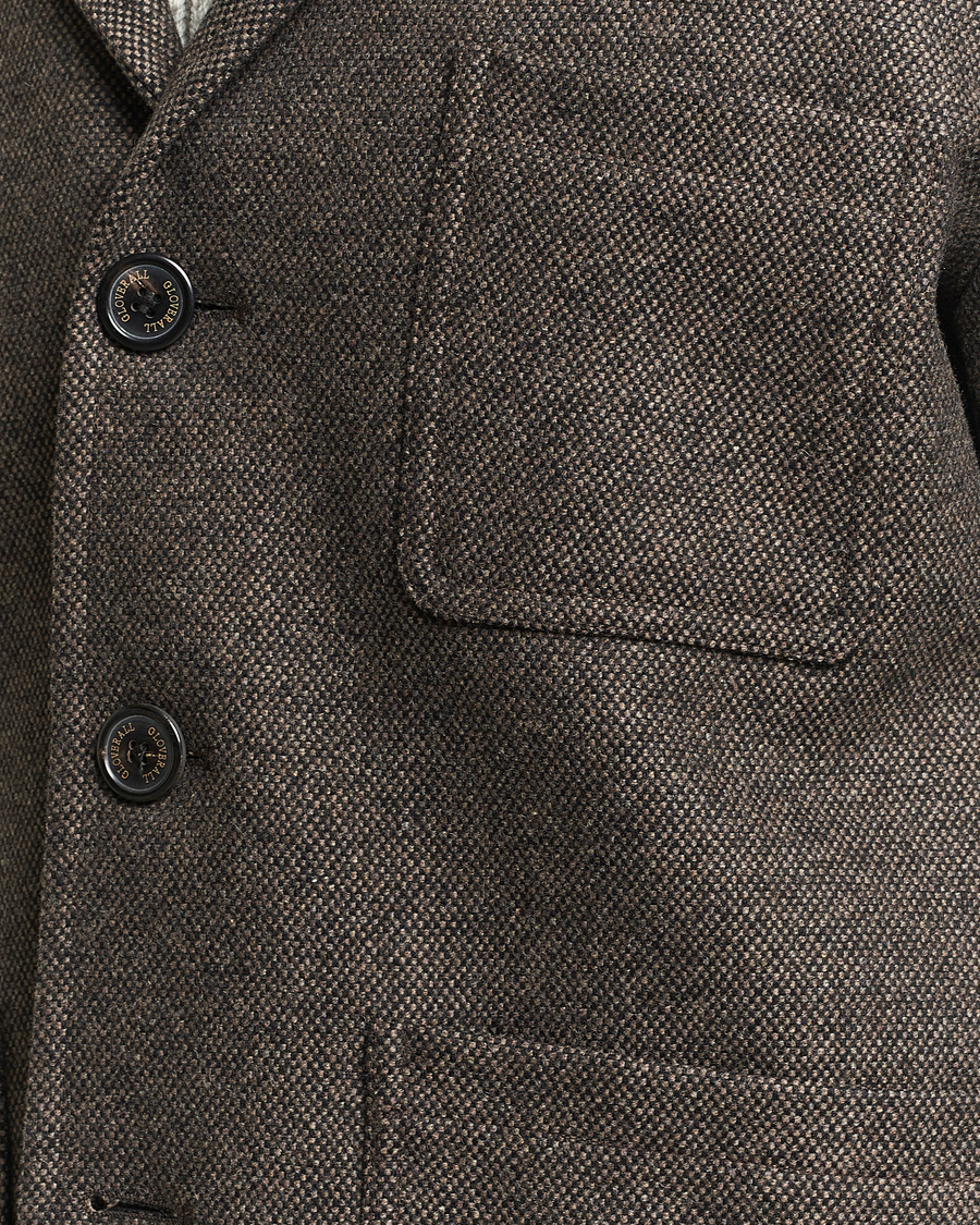 Herre | Jakker | Gloverall | Wool Worker Shirt Jacket Black/White
