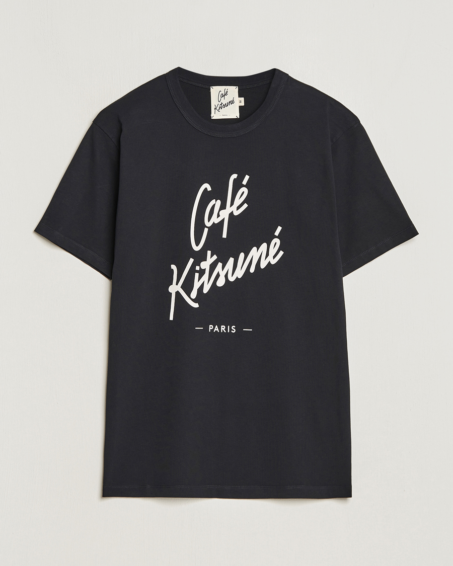 Herre | T-Shirts | Café Kitsuné | Crew T-Shirt Black