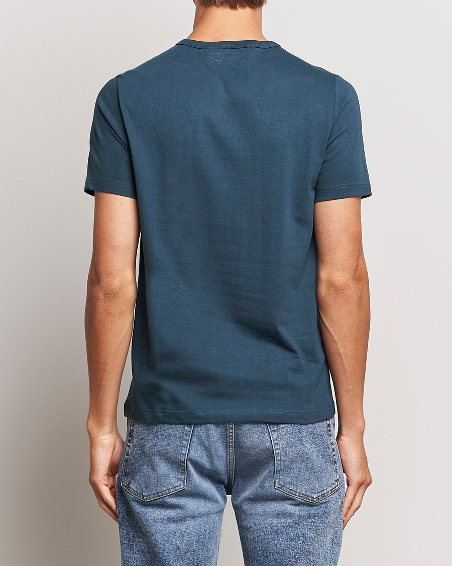 Herre | T-Shirts | Merz b. Schwanen | 1950s Classic Loopwheeled T-Shirt Mineral Blue
