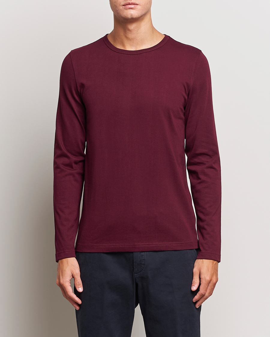 Herre |  | Merz b. Schwanen | 1950s Classic Loopwheeled Longsleeve T-Shirt Ruby Red