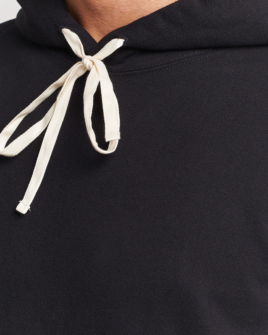 Herre | Gensere | Merz b. Schwanen | Cotton Loopwheeled Hoodie Black