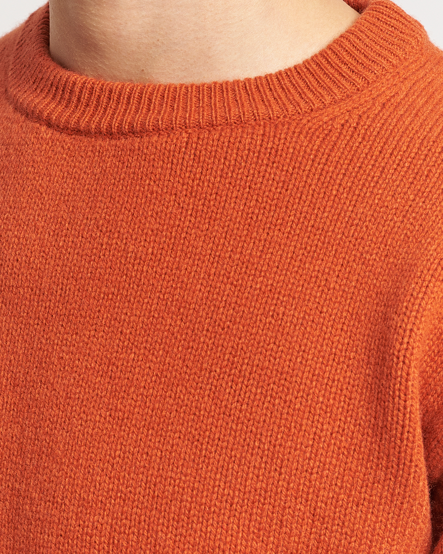 Herre | Gensere | Merz b. Schwanen | Cashmere/Merino Pullover Rust