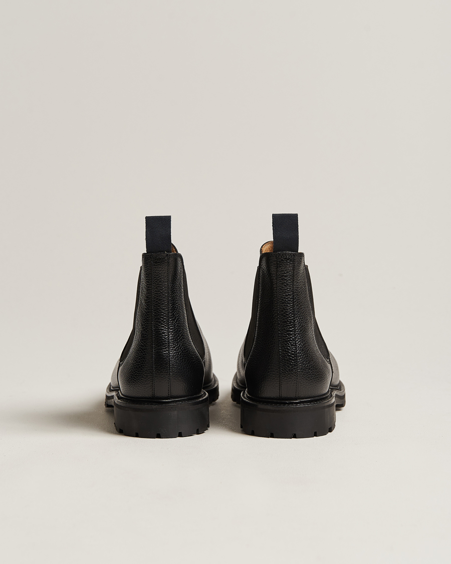 Herre | Støvler | Crockett & Jones | Chelsea 11 Black Calf Grained