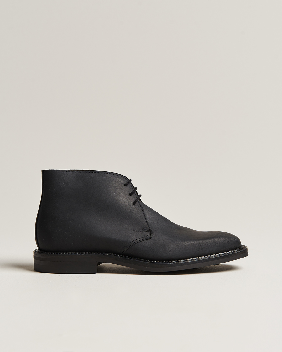 Herre | Støvler | Crockett & Jones | Molton Chukka Black Rough-Out Suede