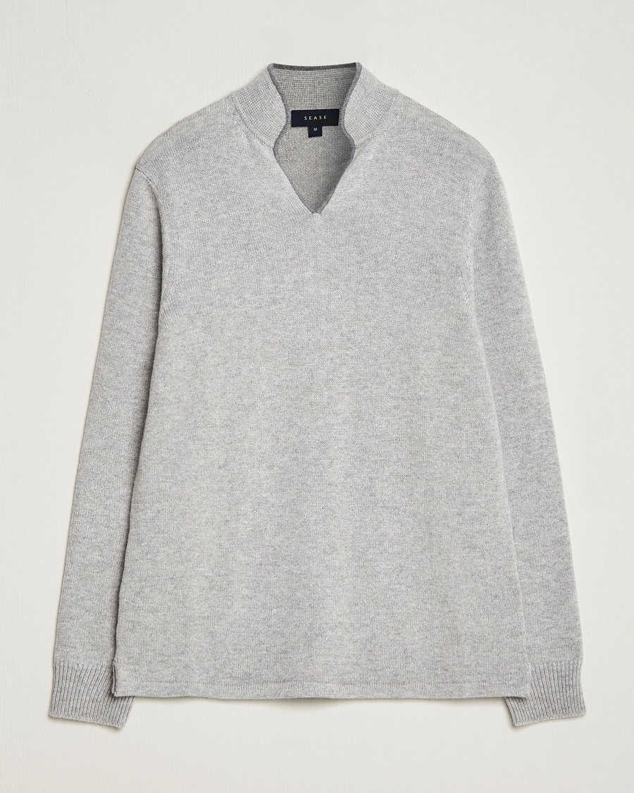 Herre | Gensere | SEASE | Ellen Cashmere Pullover Pearl Grey