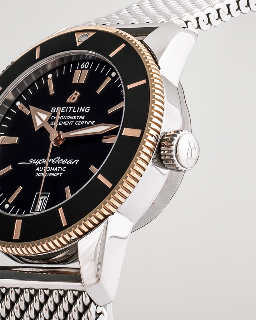 Herre | Breitling Pre-Owned Superocean Heritage 42 UB2010 Steel Black | Breitling Pre-Owned | Superocean Heritage 42 UB2010 Steel Black