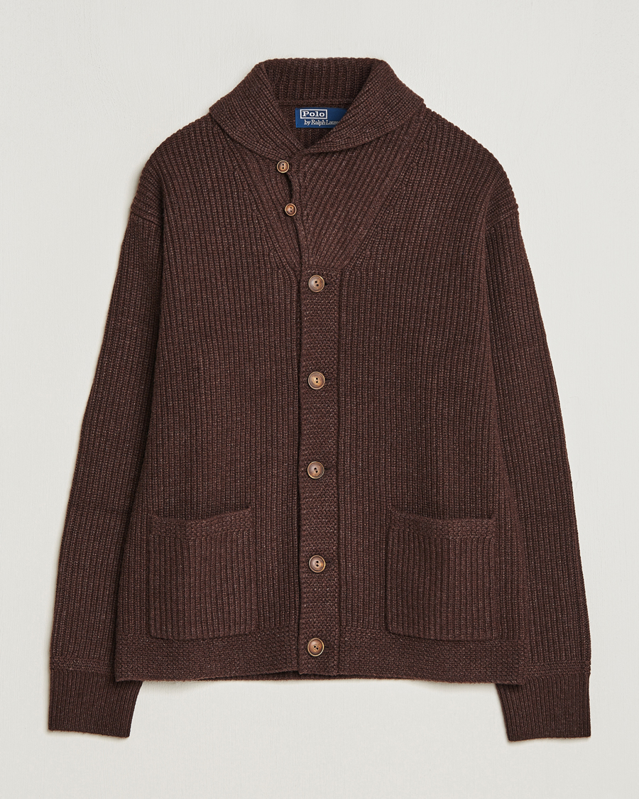 Herre | Gensere | Polo Ralph Lauren | Wool Knitted Sweater Bear Brown Heather