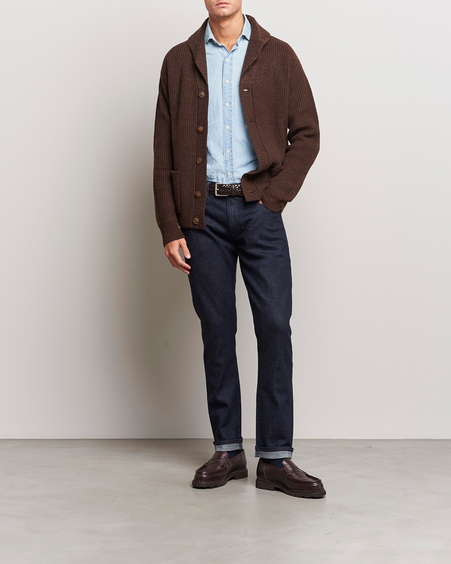 Herre | Gensere | Polo Ralph Lauren | Wool Knitted Sweater Bear Brown Heather
