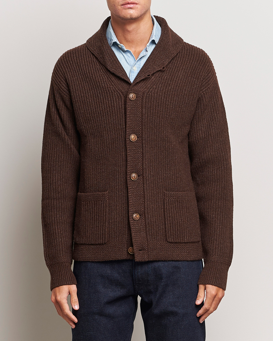 Herre | Gensere | Polo Ralph Lauren | Wool Knitted Sweater Bear Brown Heather