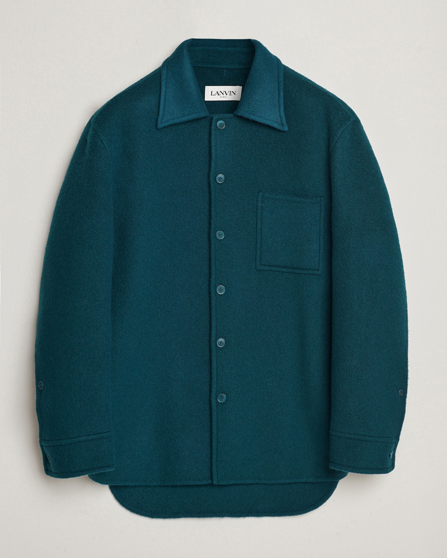 Herre | Skjorter | Lanvin | Wool/Mohair Overshirt Dragon
