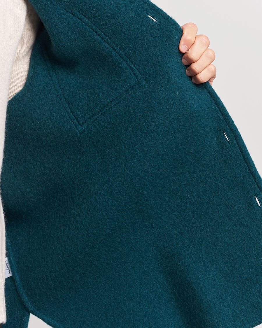 Herre | Skjorter | Lanvin | Wool/Mohair Overshirt Dragon