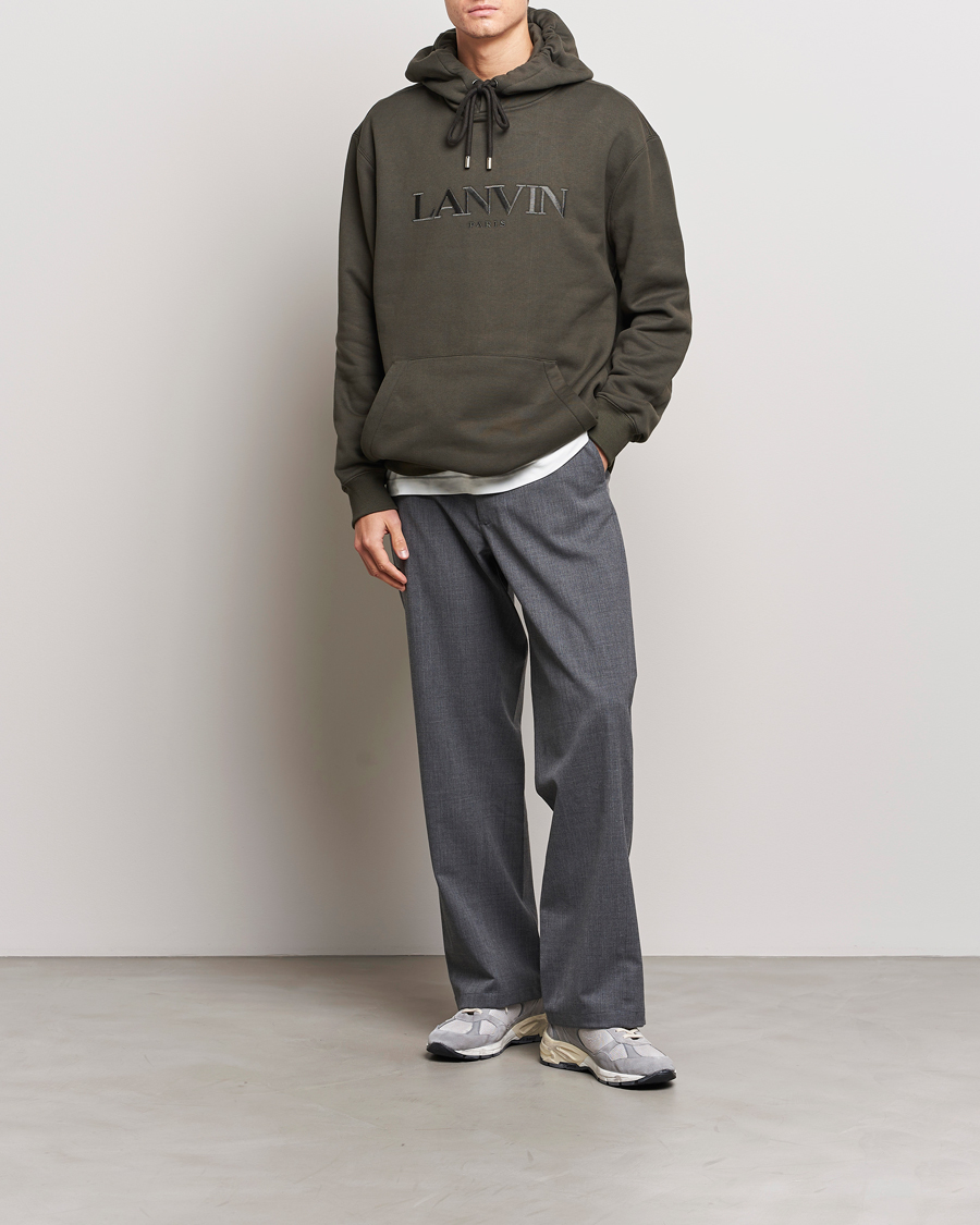 Herre | Gensere | Lanvin | Oversized Logo Hoodie Loden