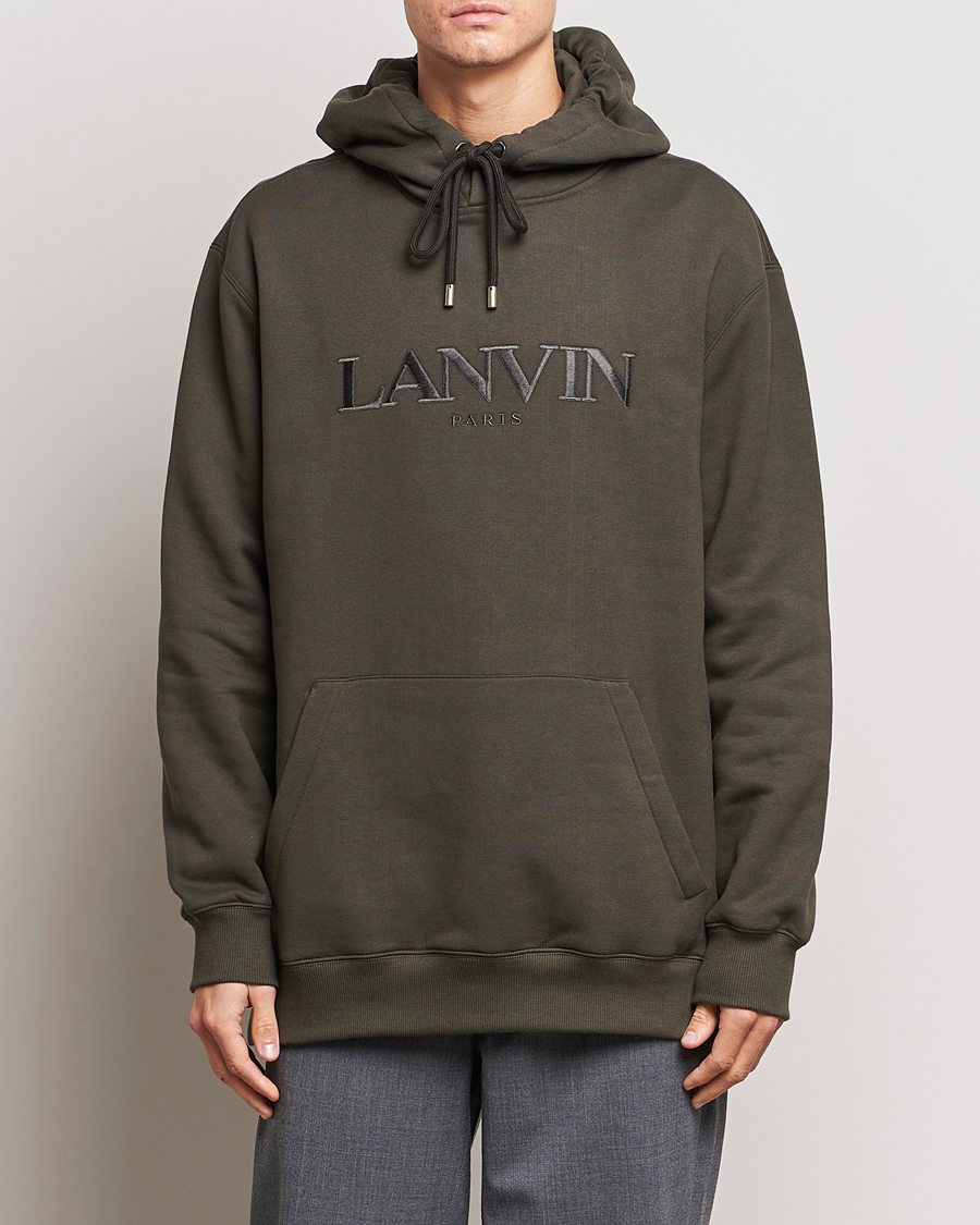 Herre | Lanvin | Lanvin | Oversized Logo Hoodie Loden