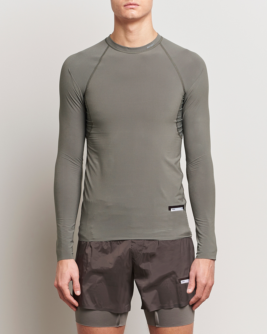 Herre | Running | Satisfy | CoffeeThermal Base Layer Dark Natural