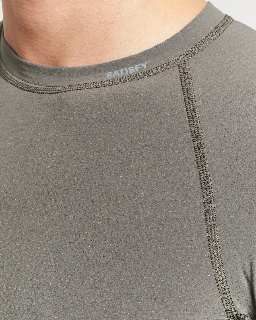 Herre | T-Shirts | Satisfy | CoffeeThermal Base Layer Dark Natural