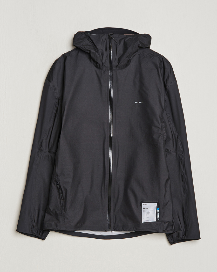 Herre | Jakker | Satisfy | Pertex 3L Fly Rain Jacket Black