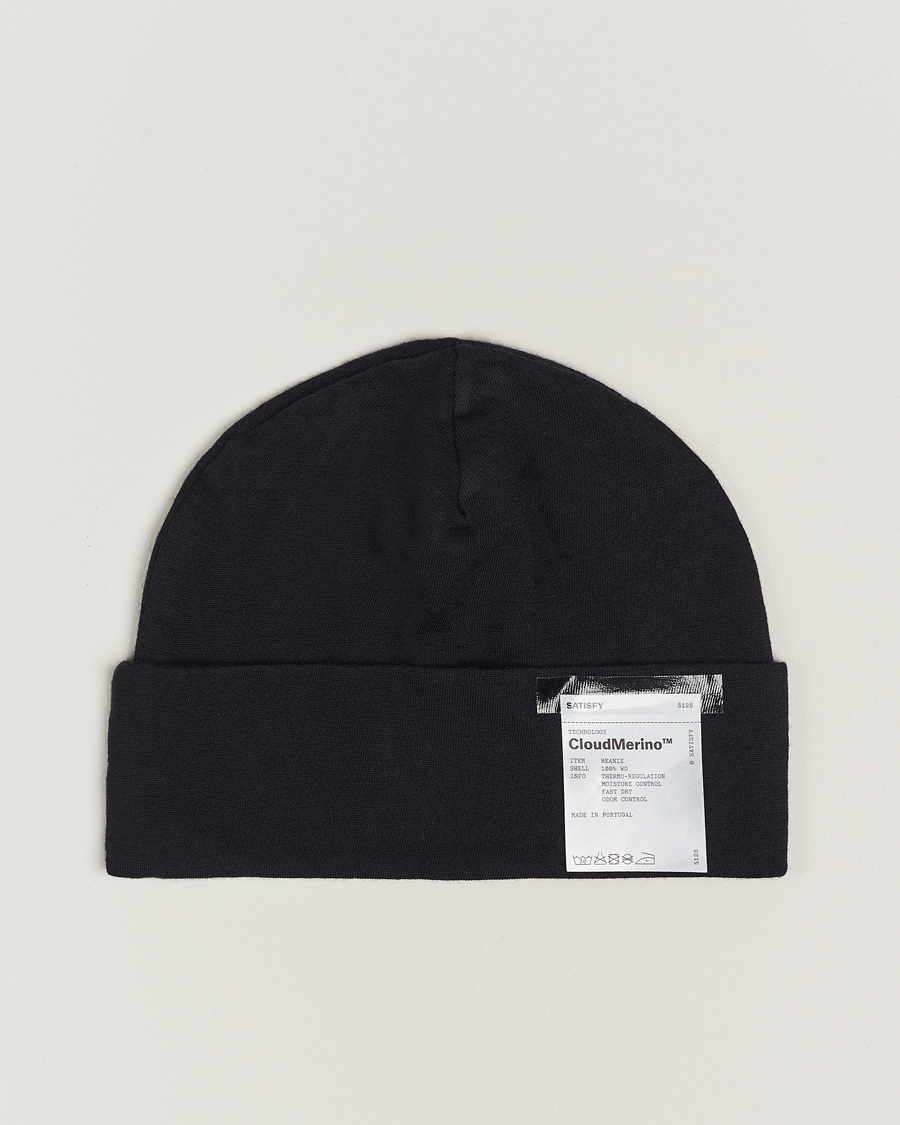 Herre | Satisfy CloudMerino Beanie Black | Satisfy | CloudMerino Beanie Black