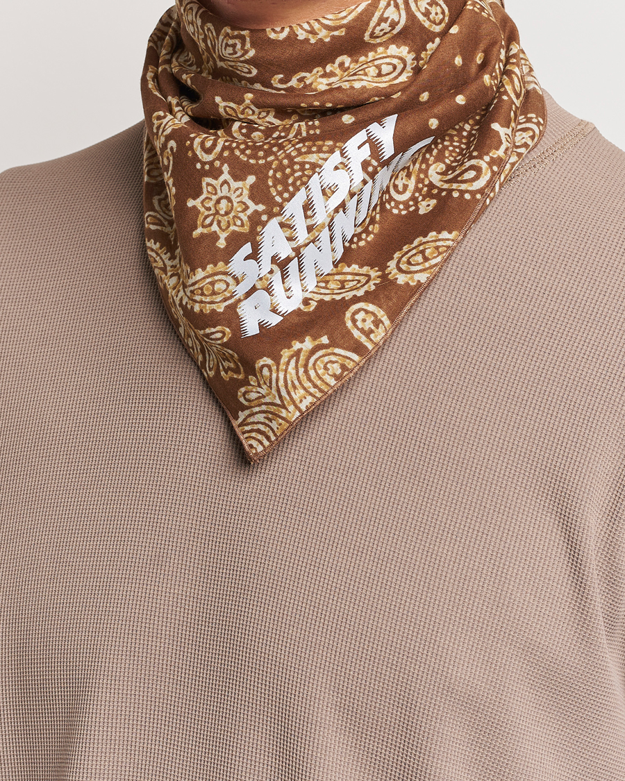 Herre | Lommetørklær | Satisfy | Japanese Cotton Bandana Brown