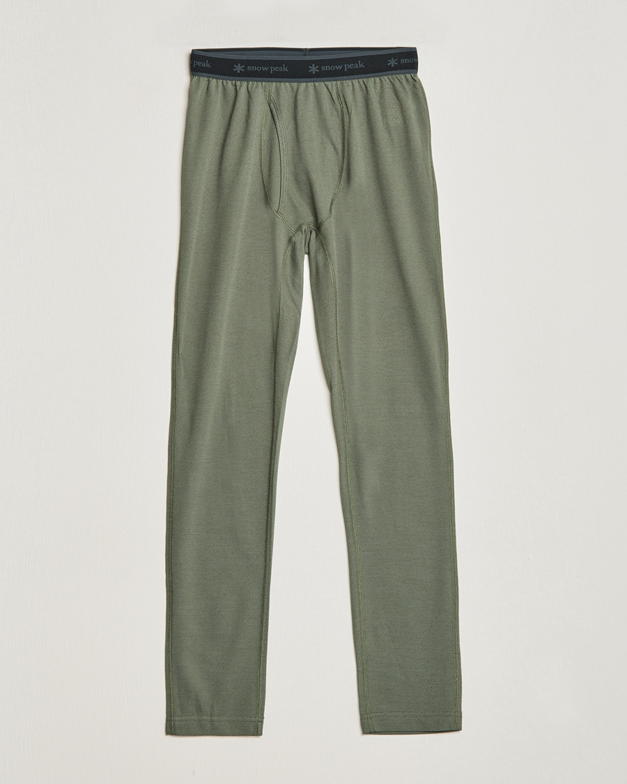 Herre | Bukser | Snow Peak | Recycled Polyester/Wool Tights Olive