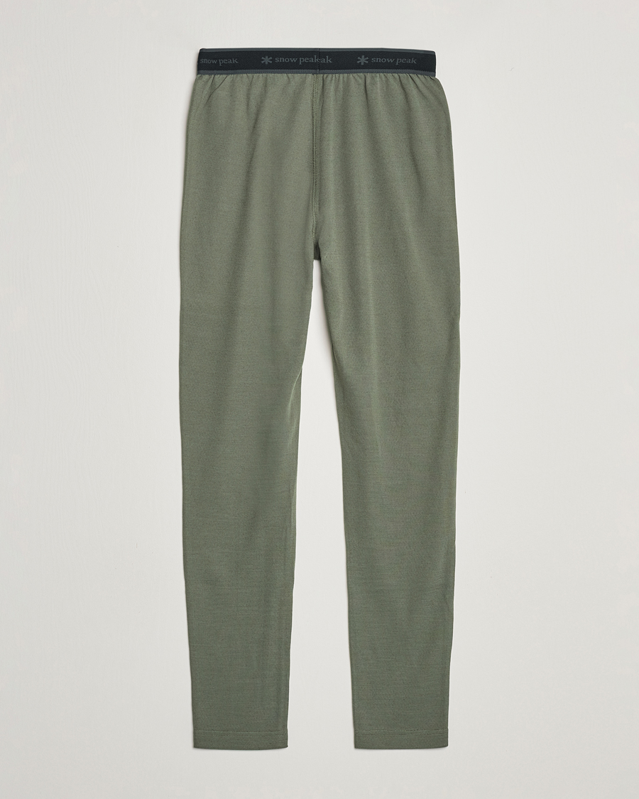 Herre | Bukser | Snow Peak | Recycled Polyester/Wool Tights Olive