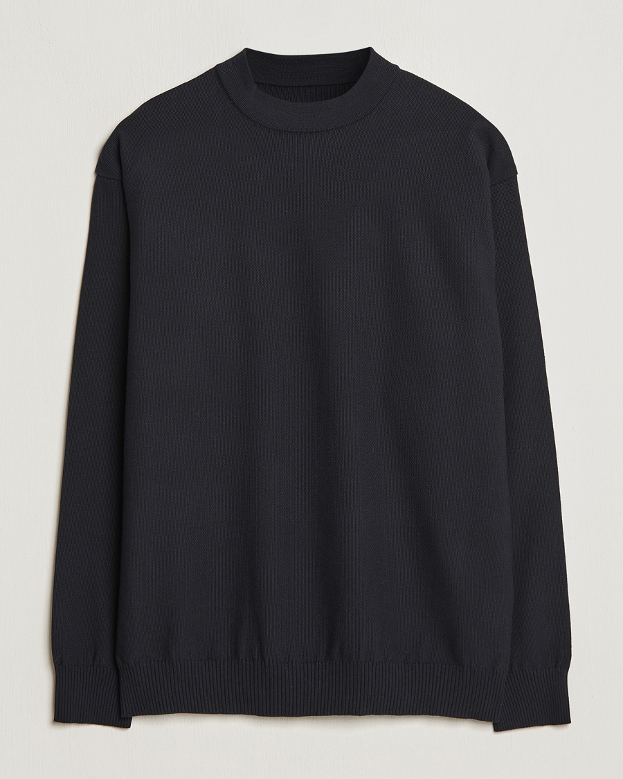 Herre | Gensere | Snow Peak | Cotton Blend Pullover Black