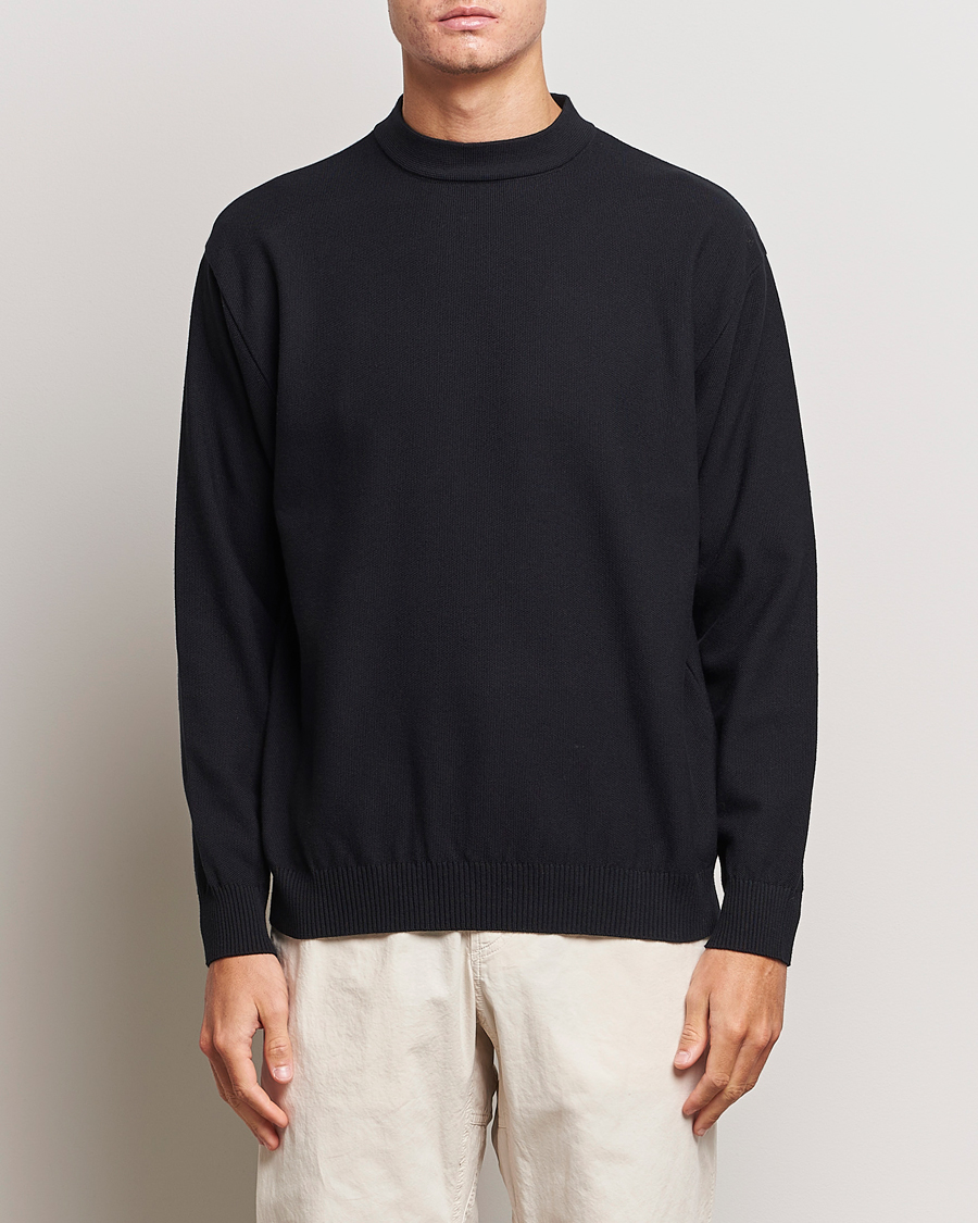Herre | Gensere | Snow Peak | Cotton Blend Pullover Black
