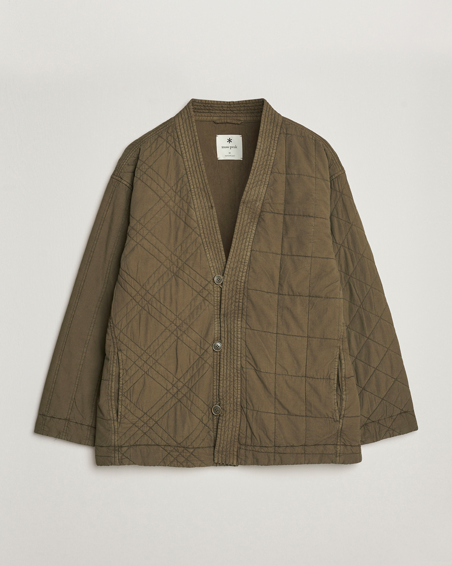 Herre | Jakker | Snow Peak | Natural Dyed Quilted Jacket Olive