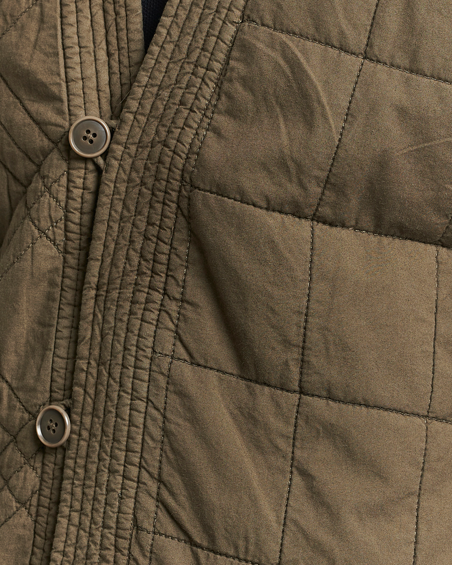 Herre | Jakker | Snow Peak | Natural Dyed Quilted Jacket Olive