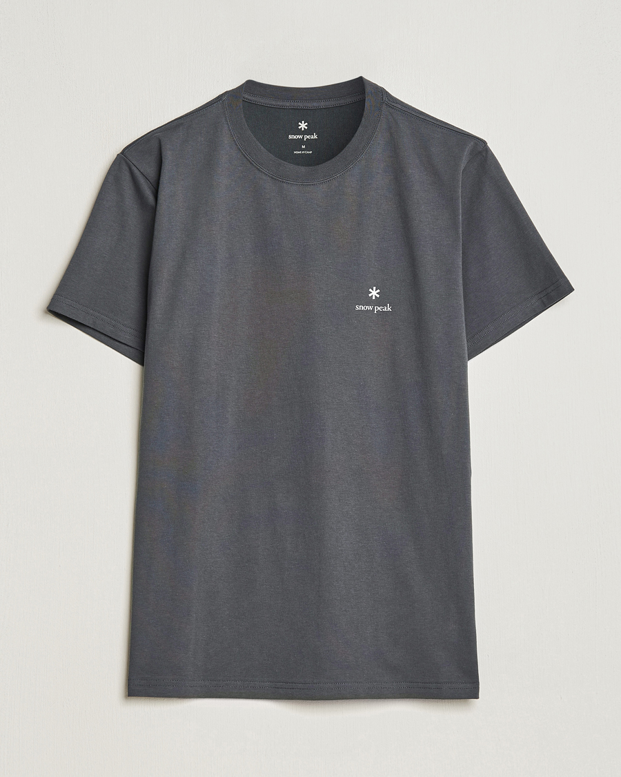 Herre | T-Shirts | Snow Peak | Logo T-Shirt Charcoal