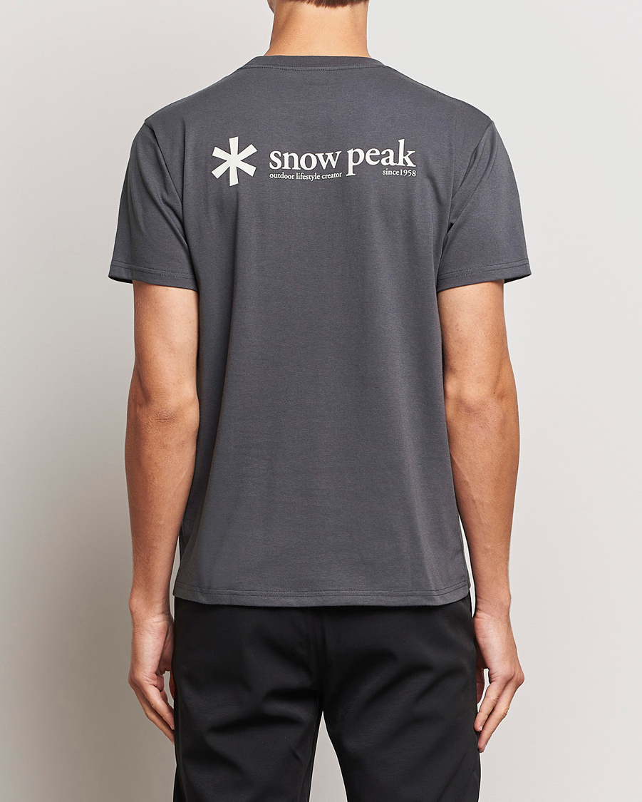 Herre | T-Shirts | Snow Peak | Logo T-Shirt Charcoal