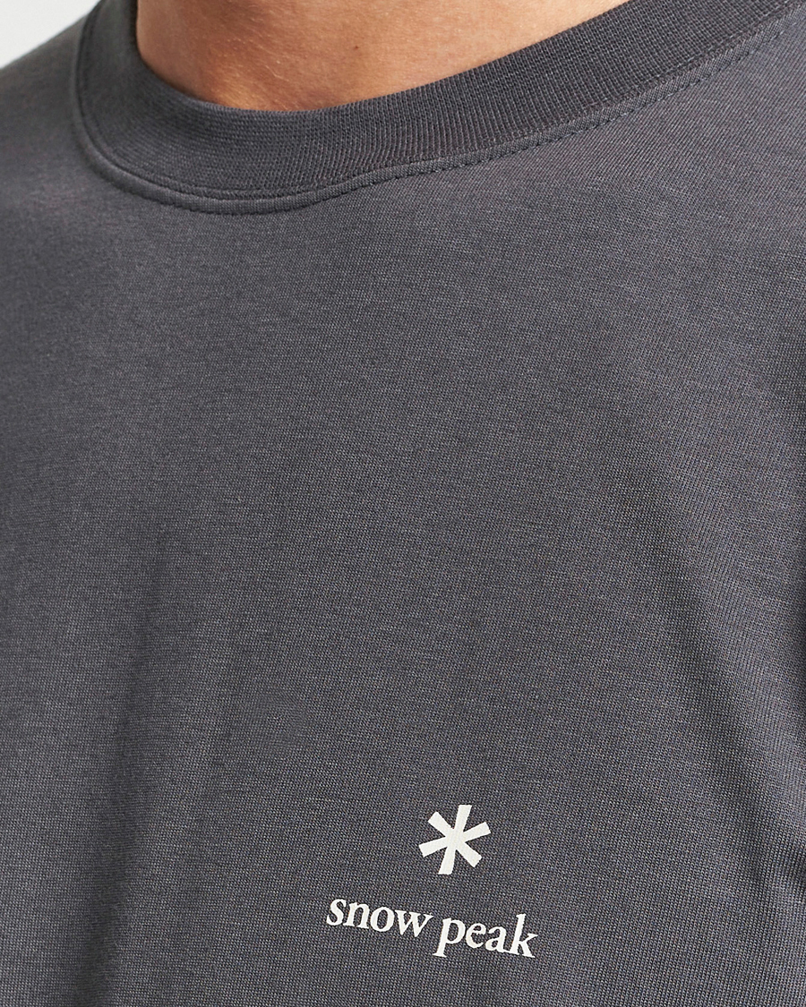 Herre | T-Shirts | Snow Peak | Logo T-Shirt Charcoal
