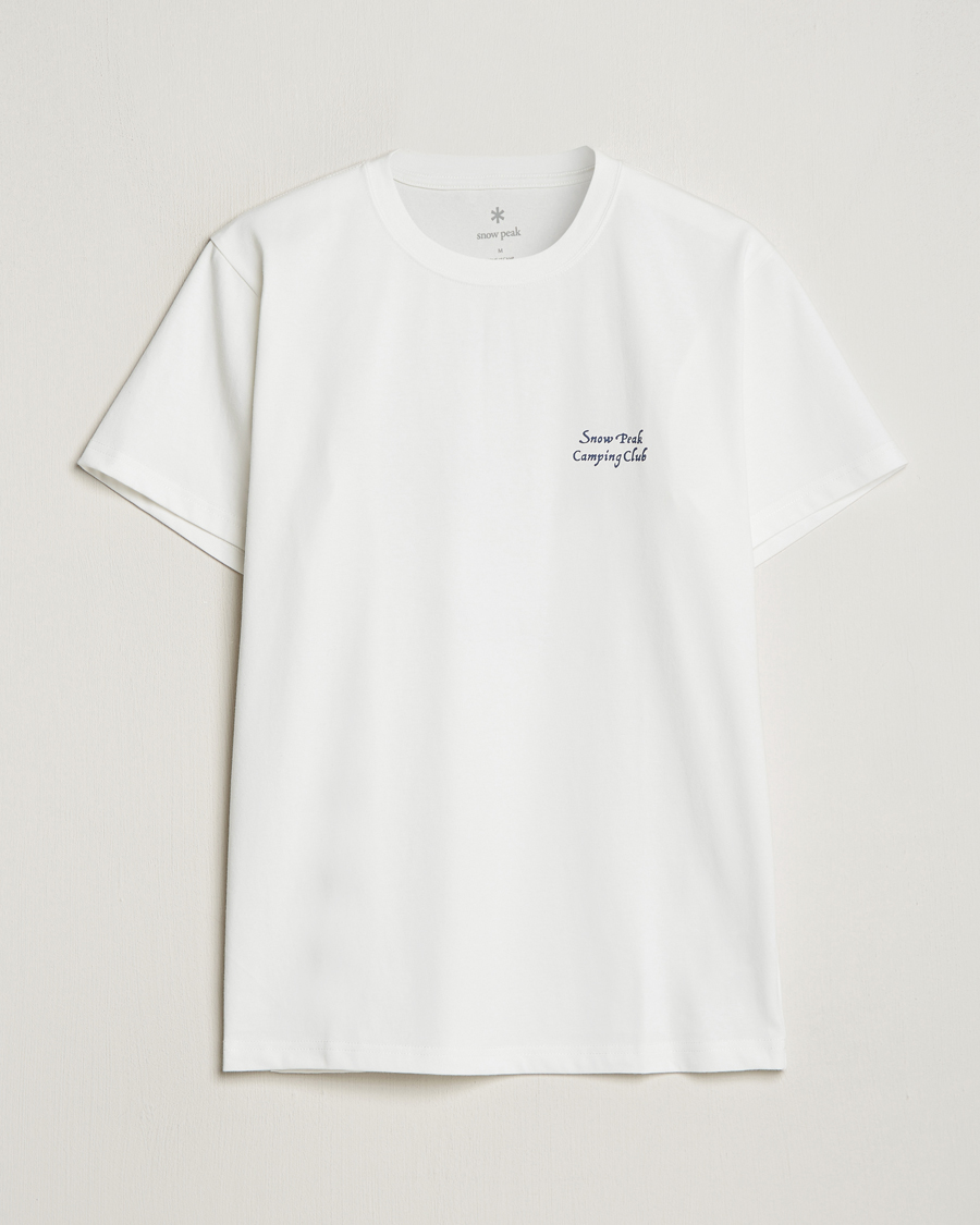 Herre | T-Shirts | Snow Peak | Camping Club T-Shirt White