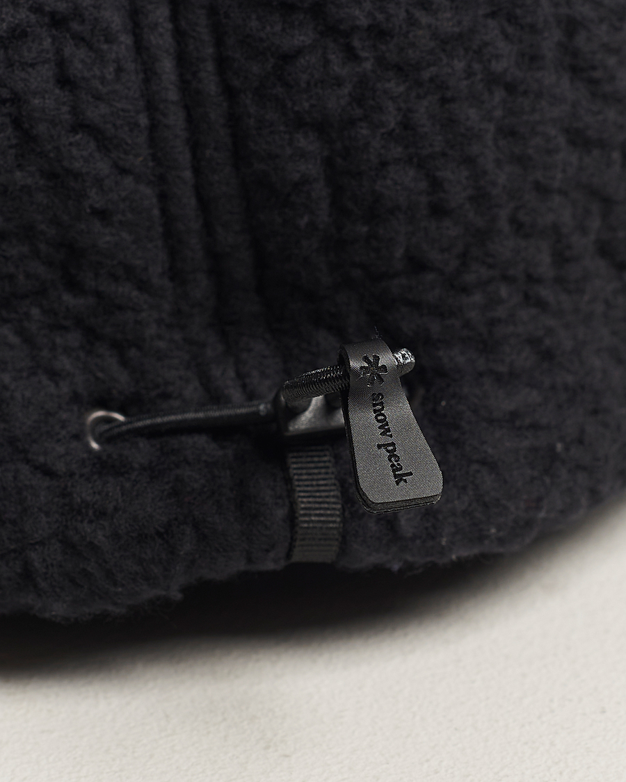 Herre | Snow Peak Thermal Boa Fleece Cap Black | Snow Peak | Thermal Boa Fleece Cap Black