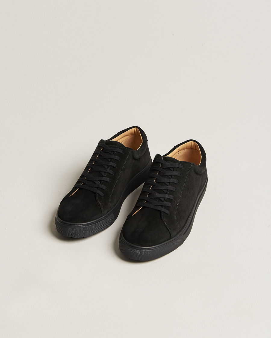 Herre | Sneakers | Myrqvist | Oaxen Monochrome Sneaker Black Suede