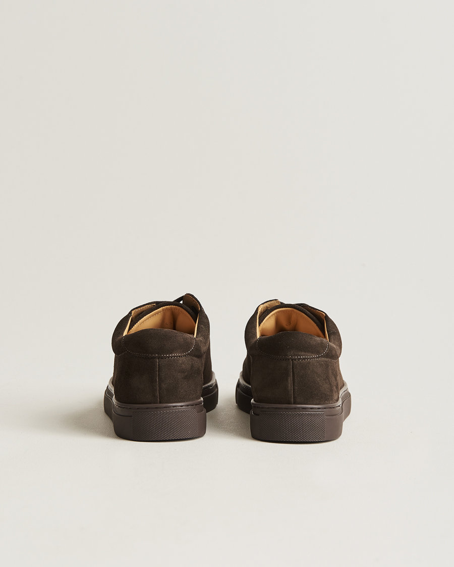 Herre | Myrqvist Oaxen Monochrome Sneaker Dark Brown Suede | Myrqvist | Oaxen Monochrome Sneaker Dark Brown Suede