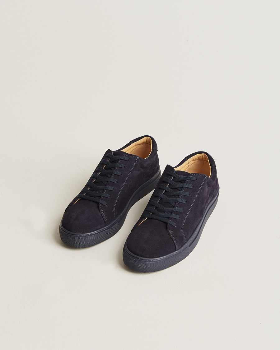 Herre | Myrqvist Oaxen Monochrome Sneaker Navy Suede | Myrqvist | Oaxen Monochrome Sneaker Navy Suede